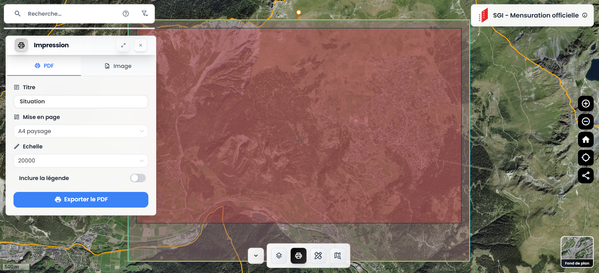 paramètres d’impression